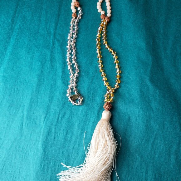 2/40$ Zacasha boho long tassel necklace with crystals - Picture 2 of 7